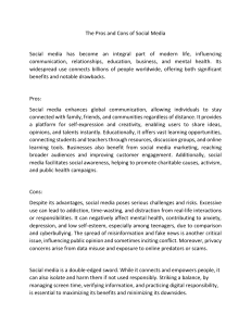 Pros and Cons of Social Media: A Balanced View