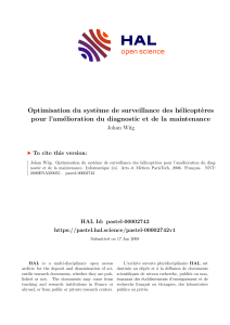 Helicopter Health Monitoring System Optimization Thesis