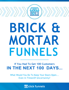 Brick & Mortar Funnels: Get 100 Customers in 100 Days