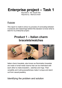 Enterprise Project: Product Selection Report