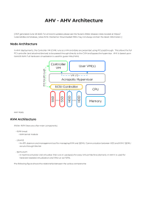 Nutanix AHV Architecture Overview