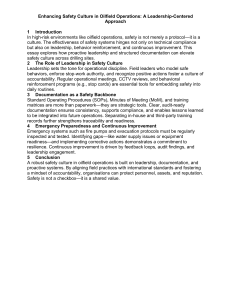 Oilfield Safety Culture: Leadership-Centered Approach