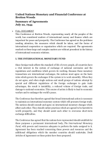 Bretton Woods Agreements: IMF & World Bank Summary