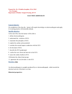Electrocardiogram (ECG) Presentation: Principles & Interpretation