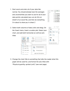 Excel Graphing Guide for Physics Experiments