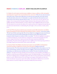 Literary Analysis: Body Paragraph Examples