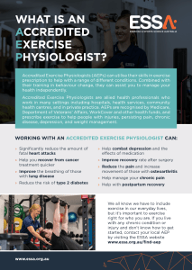 Accredited Exercise Physiologist Benefits | ESSA
