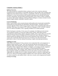 Rothy's Competitive Analysis: AI Strategy in Sustainable Fashion