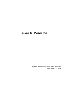 Ensayo sobre Navegadores Web y Motores de B&uacute;squeda