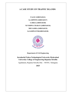 Traffic Islands: A Case Study in Civil Engineering