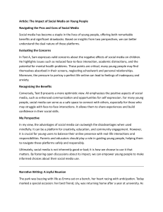 Social Media's Impact on Youth: Pros, Cons & Personal Perspective