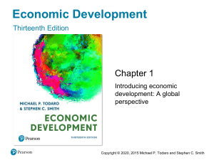 Economic Development: A Global Perspective