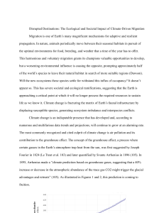 Climate Migration: Ecological & Societal Impacts