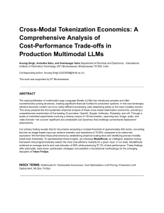 Cross-Modal Tokenization Economics in Multimodal LLMs