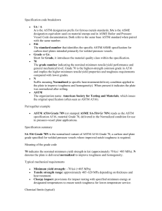 SA 516 Grade 70N Steel Specification Breakdown