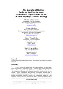 Netflix Games: Entertainment Functions & Content Strategy Analysis