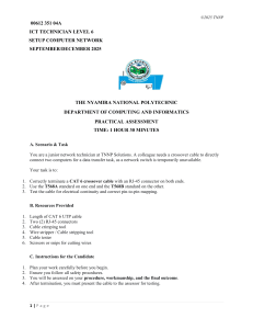 ICT Technician Level 6: Network Setup Assessment