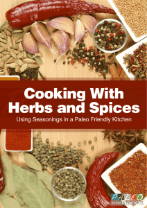 Cooking with Herbs & Spices: Paleo Friendly Seasonings & Nutrients