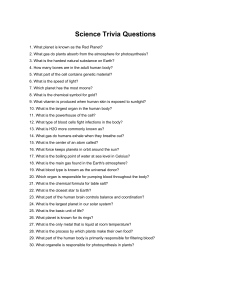 Science Trivia Questions and Answers