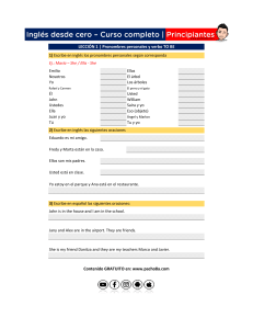 Lecci&oacute;n de espa&ntilde;ol: Pronombres y SER - Nivel principiante