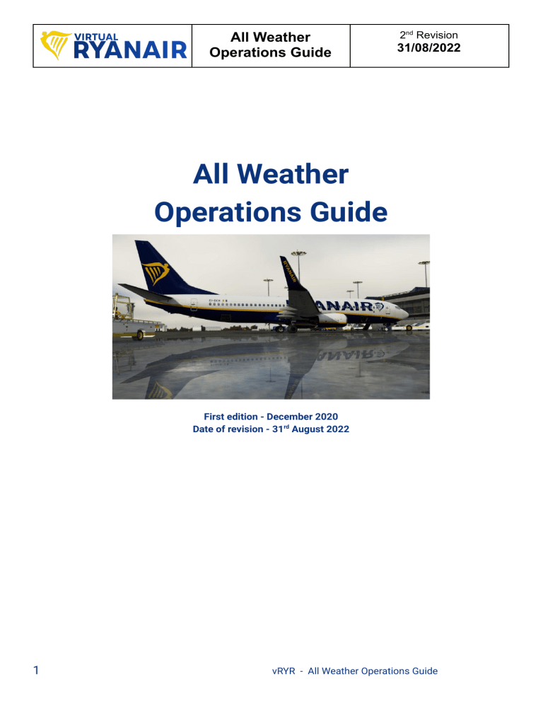 All Weather Operations Guide - Low Visibility Procedures