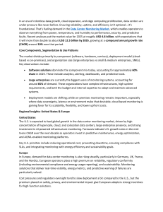 Data Center Monitoring Market Expanding USD 4.8 Billion in 2025