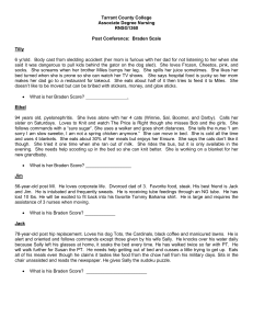 Braden Scale Practice: Nursing Assessment Scenarios
