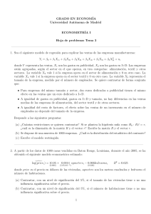 Econometr&iacute;a I  Problem set Tema 3