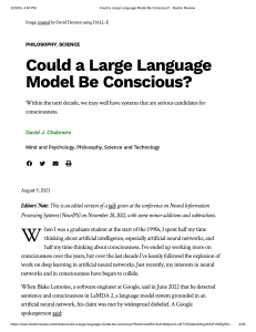 Could LLMs Be Conscious? David Chalmers on AI & Consciousness