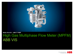 ABB VIS High Gas Multiphase Flow Meter (MPFM) for Oil & Gas