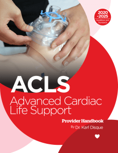 ACLS Advanced Cardiac Life Support Provider Handbook | 2020-2025 Guidelines