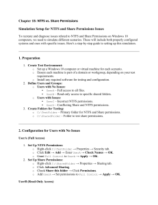 NTFS & Share Permissions Simulation Guide