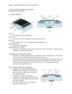 MOSFET Device Structure & Operation: Textbook Excerpt