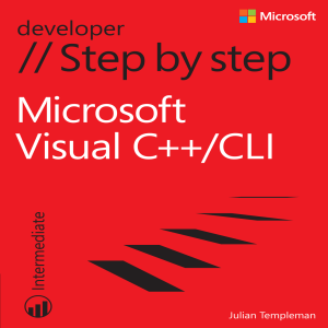 Microsoft Visual C++/CLI Step by Step: Programming Guide
