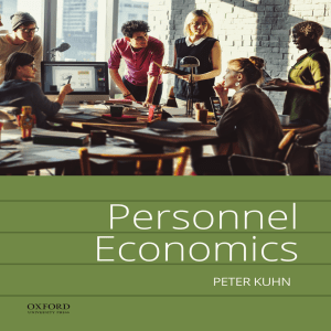 Personnel Economics by Peter Kuhn