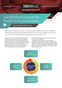 Porter's Five Forces Analysis with IBISWorld Research