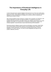 Emotional Intelligence: Importance in Everyday Life