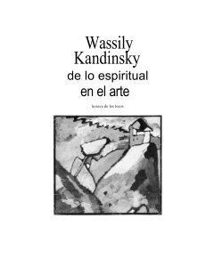 Kandinsky: De lo espiritual en el arte - An&aacute;lisis