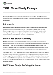 BMW Marketing Strategy Case Study: Segmentation & Management Analysis