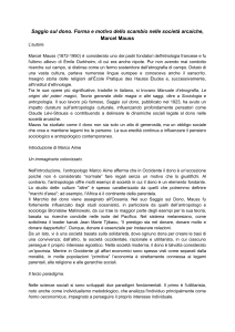 Saggio sul dono. Forma e motivo dello scambio nelle societ&agrave; arcaiche, Marcel Mauss