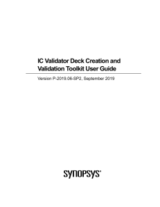 IC Validator Deck Creation Toolkit User Guide