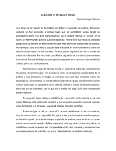 La Justicia en el Espacio-Tiempo: Perspectivas Filosóficas