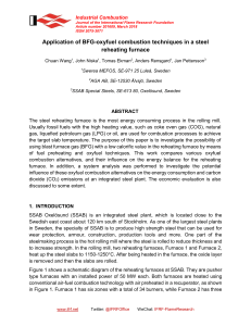 BFG-Oxyfuel Combustion in Steel Reheating Furnaces: Energy & CO2