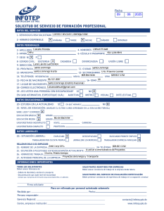 Formulario de Solicitud INFOTEP - Programa de Ciberseguridad