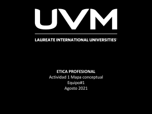 Mapa Conceptual de &Eacute;tica Profesional - UVM