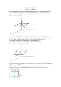 Tarea Leyes del Magnetismo: Problemas de F&iacute;sica