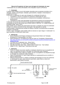 Manual de Purgadores de Vapor para Drenagem de Tubula&ccedil;&otilde;es de Vapor
