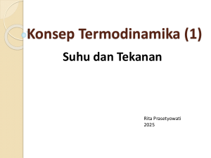 Thermodynamics Concepts: Temperature, Pressure & Processes (Part 1)