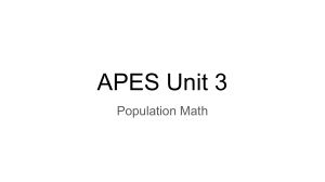APES Population Math: Formulas & Practice Problems
