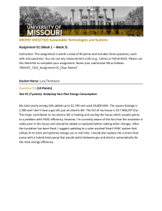 Sustainable Technologies Assignment: Energy & Building Design